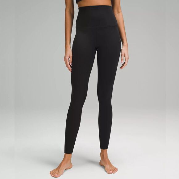 Black lululemon Align Super-High-Rise Pant 28” - Women's Size 4 - Buttery Soft - Picture 1 of 15